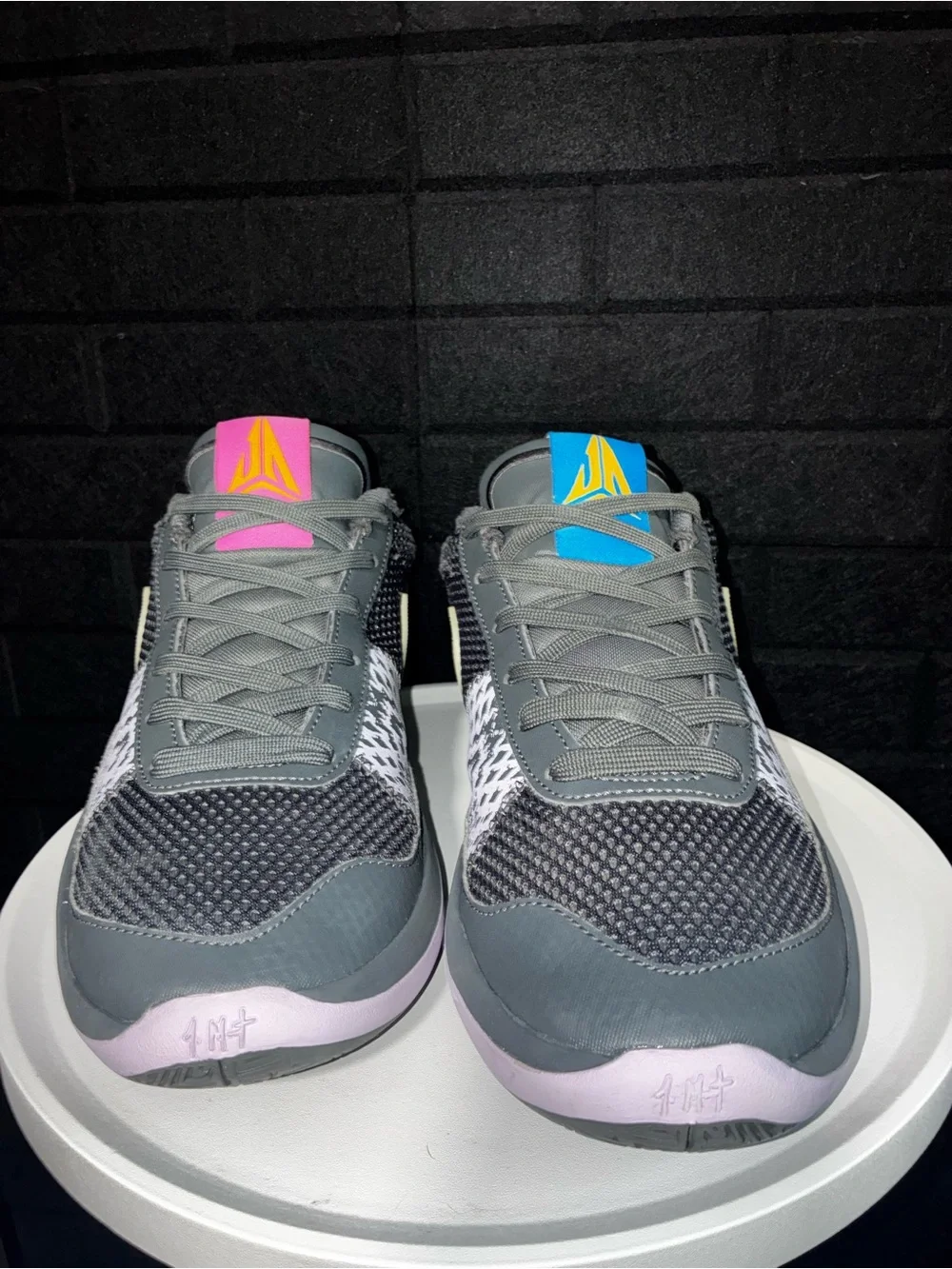 Nike Ja 1 personal touch basketball shoes gray pink blue men’s 8 women’s 9.5